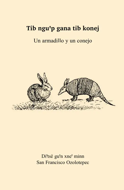 Un armadillo y un conejo